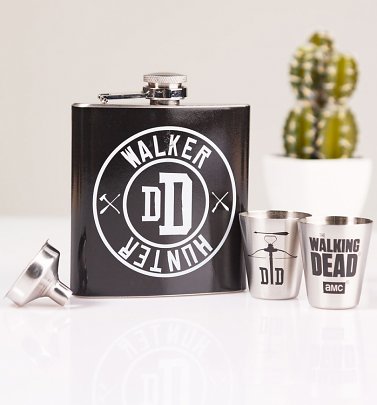 The Walking Dead Walker Hunter Hip Flask Gift Set The Walking Dead Walker Hunter Hip Flask Gift Set