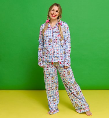 Vvfelixl Women's Pajama Set - Cute Frogs & Dragonflies Sleepwear, Green, S-XXL