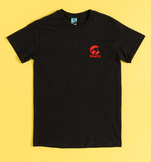 Thundercats Embroidered Logo Black Heavyweight T-Shirt Thundercats Embroidered Logo Black Heavyweight T-Shirt