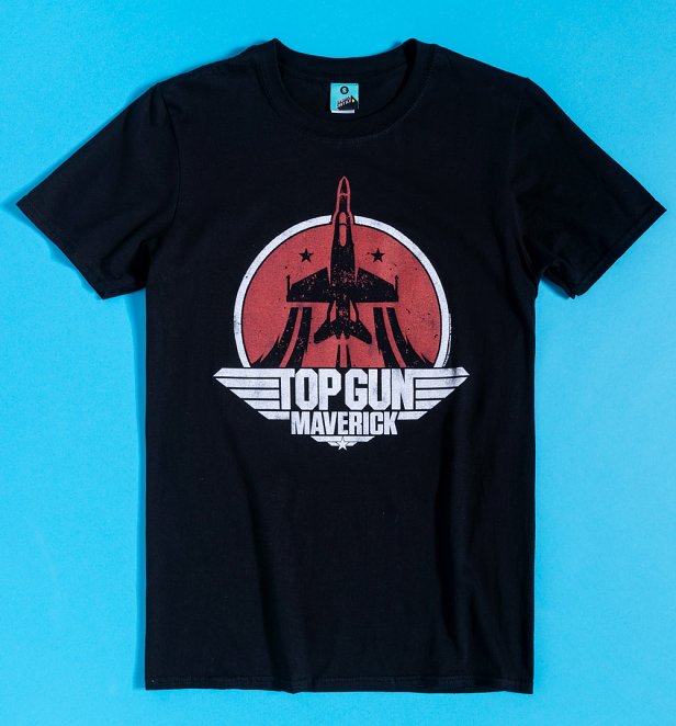 Top Gun Maverick Logo Black T-Shirt