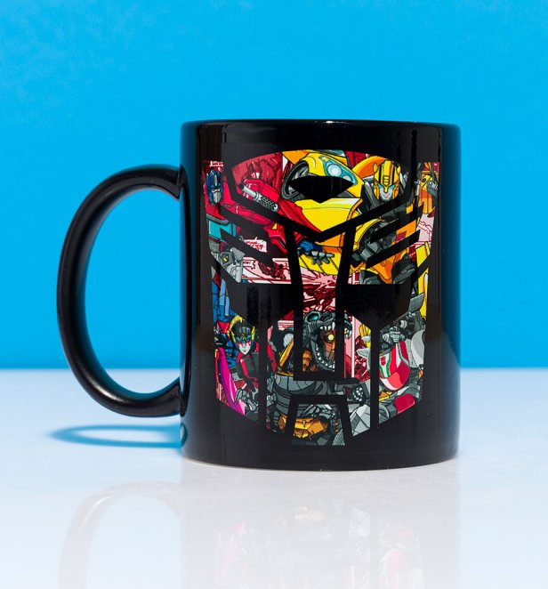 Transformers Autobots And Decepticons Black Mug