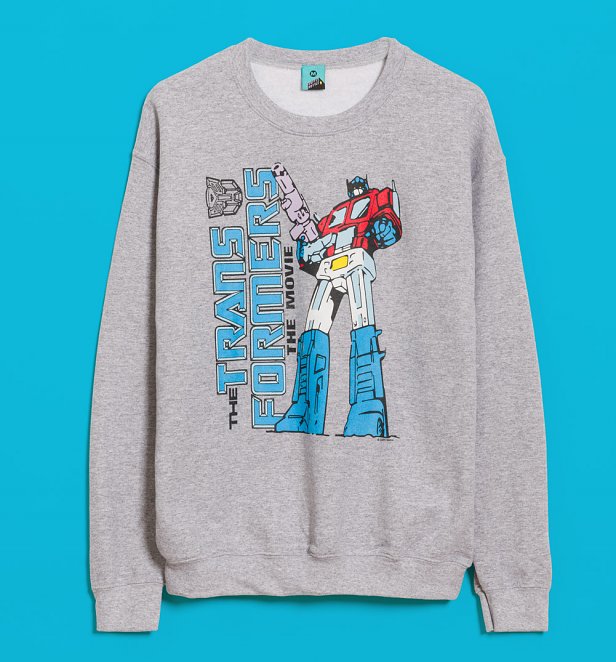 Transformers The Movie Optimus Prime Grey Marl Sweater Transformers The Movie Optimus Prime Grey Marl Sweater