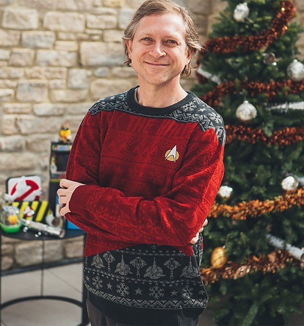 Trek The Halls Knitted Star Trek Christmas Jumper