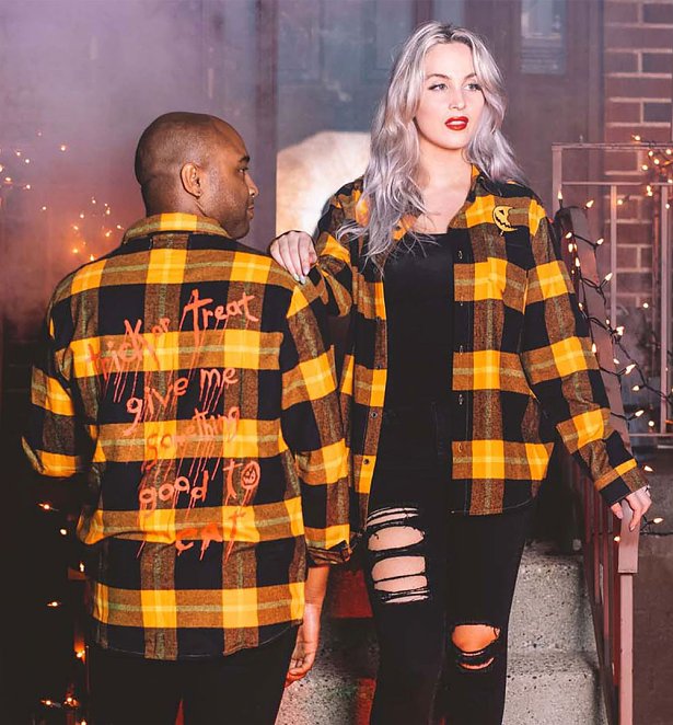 Trick 'r Treat Flannel Shirt from Cakeworthy