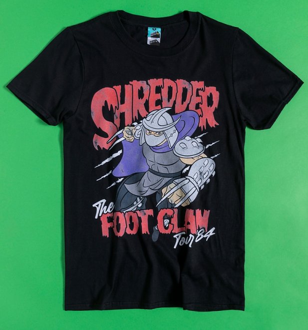 Teenage Mutant Ninja Turtles Shredder Foot Clan Tour Black T-Shirt Teenage Mutant Ninja Turtles Shredder Foot Clan Tour Black T-Shirt