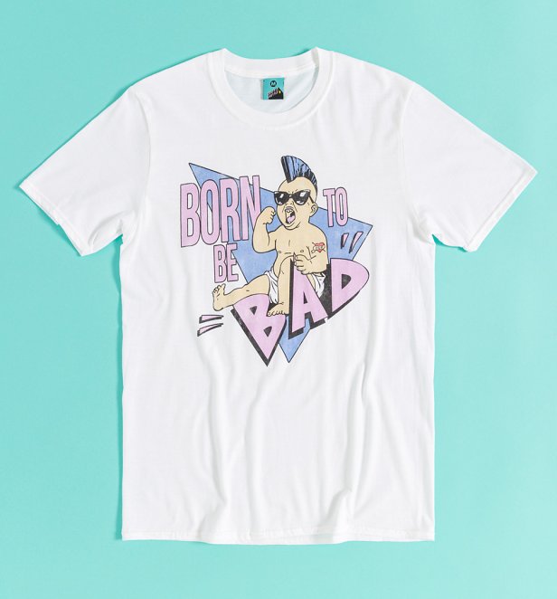 Twins Inspired Born To Be Bad White T-Shirt