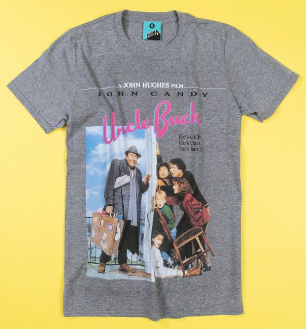 Uncle Buck Movie Poster Grey T-Shirt