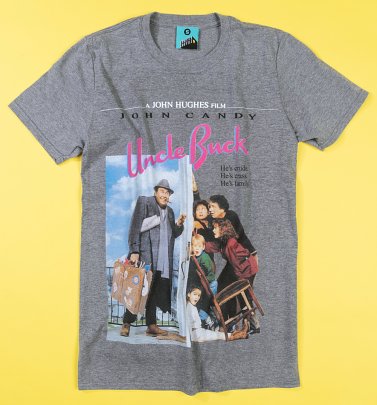 Uncle Buck Movie Poster Grey T-Shirt Uncle Buck Movie Poster Grey T-Shirt