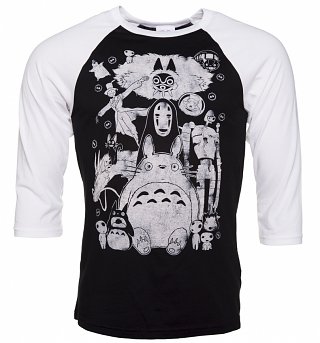 Ghibli Gang Raglan Baseball T-Shirt Ghibli Gang Raglan Baseball T-Shirt