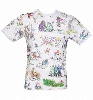 Unisex Roald Dahl All Over Print T-Shirt Unisex Roald Dahl All Over Print T-Shirt