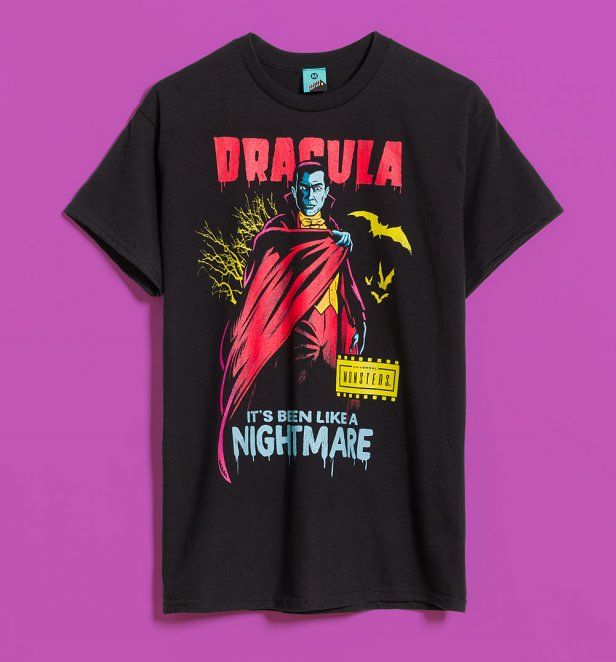 Universal Monsters Dracula It's Been Like A Nightmare Black T-Shirt