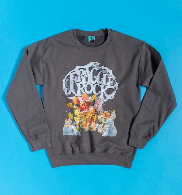 Vintage Fraggle Rock Scene Charcoal Sweater