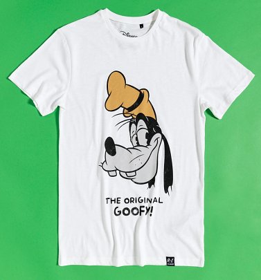Vintage White Disney The Original Goofy T-Shirt from Recovered
