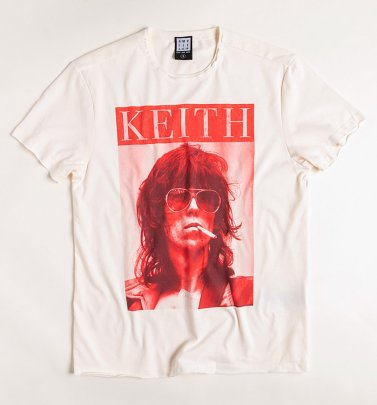 Vintage White Rolling Stones Keith T-Shirt from Amplified Vintage White Rolling Stones Keith T-Shirt from Amplified
