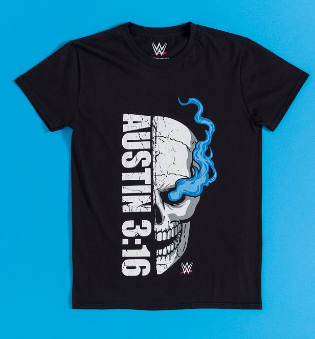 WWE Stone Cold Steve Austin Smoking Black T-Shirt WWE Stone Cold Steve Austin Smoking Black T-Shirt