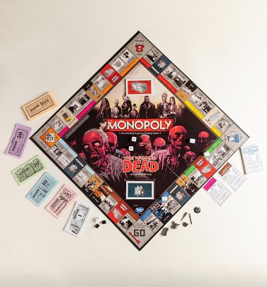 Walking Dead 3D Monopoly Game Set Walking Dead 3D Monopoly Game Set
