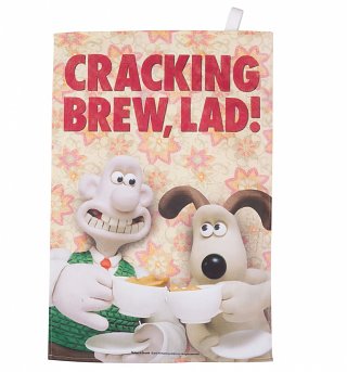 Wallace And Gromit Cracking Brew Tea Towel Wallace And Gromit Cracking Brew Tea Towel