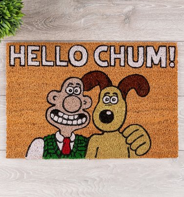 Wallace And Gromit Hello Chum Door Mat Wallace And Gromit Hello Chum Door Mat