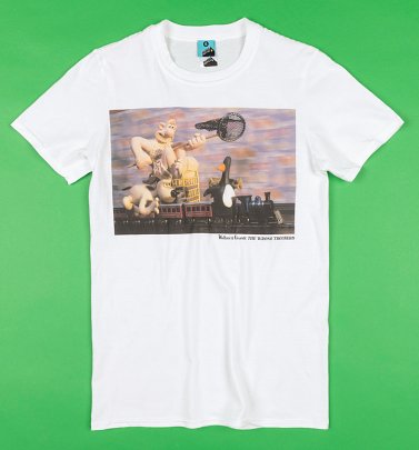Wallace And Gromit The Wrong Trousers White T-Shirt Wallace And Gromit The Wrong Trousers White T-Shirt