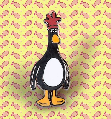 Wallace and Gromit Feathers McGraw Pin Badge Wallace and Gromit Feathers McGraw Pin Badge