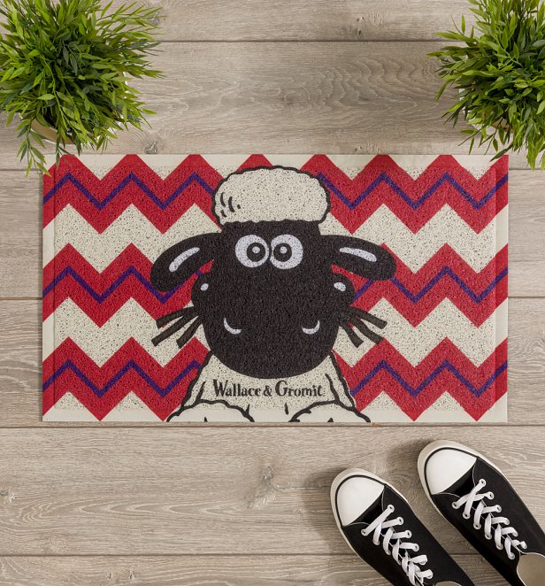 Wallace and Gromit Shaun The Sheep Recycled PVC Door Mat