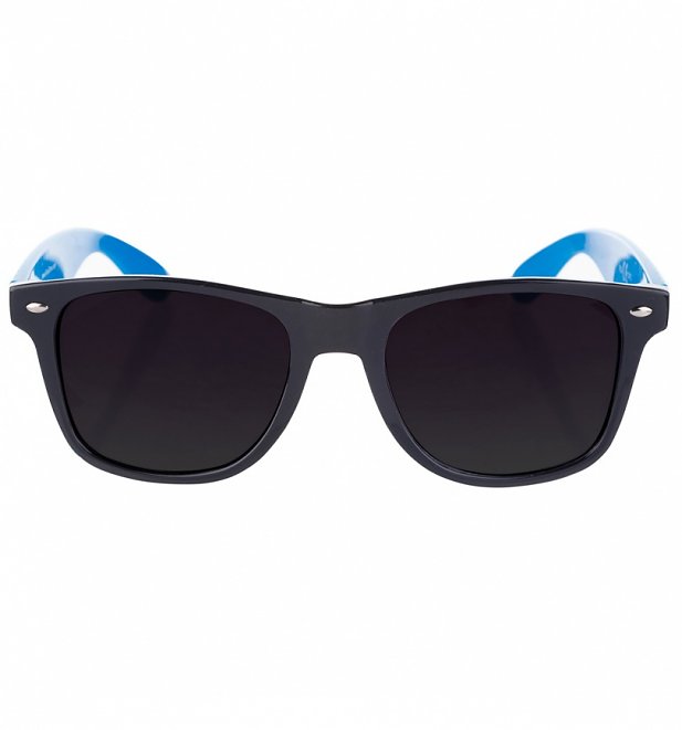 Way Farer Sunglasses With Black Frame and Blue Arms Way Farer Sunglasses With Black Frame and Blue Arms