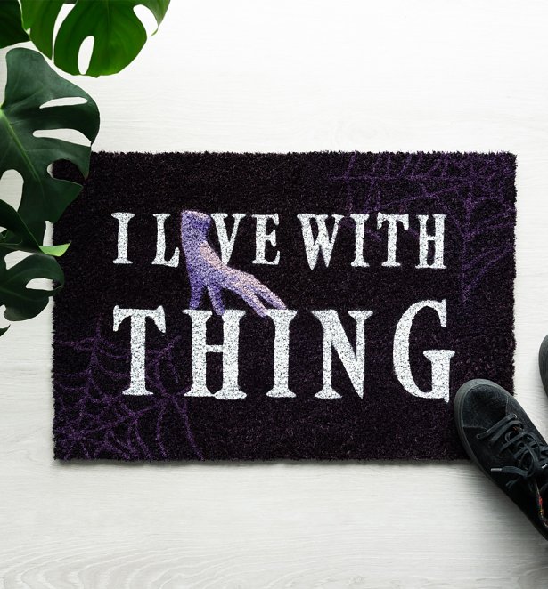 Wednesday I Live With Thing Door Mat Wednesday I Live With Thing Door Mat