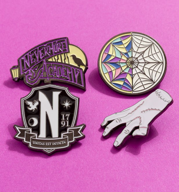 Wednesday Set Of 4 Pins Wednesday Set Of 4 Pins