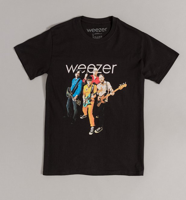 Weezer Band Photo Black T-Shirt Weezer Band Photo Black T-Shirt