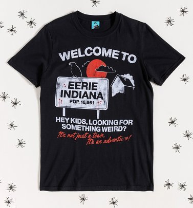 Welcome To Eerie Indiana Black T-Shirt