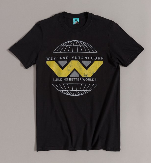 Weyland Yutani Corp Logo Inspired Black T-Shirt