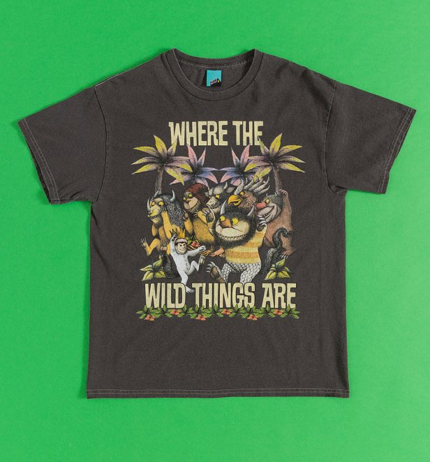 Where The Wild Things Are Wild Rumpus Vintage Wash Charcoal T-Shirt Where The Wild Things Are Wild Rumpus Vintage Wash Charcoal T-Shirt