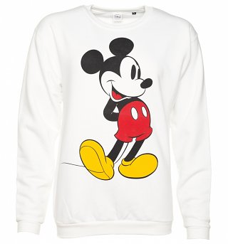 White Classic Mickey Mouse Disney Sweater White Classic Mickey Mouse Disney Sweater