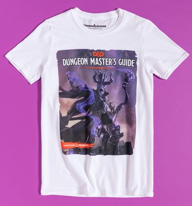 White Dungeons and Dragons Master's Guide Cover T-Shirt