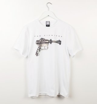 White Foo Fighters Ray Gun T-Shirt from Amplified White Foo Fighters Ray Gun T-Shirt from Amplified