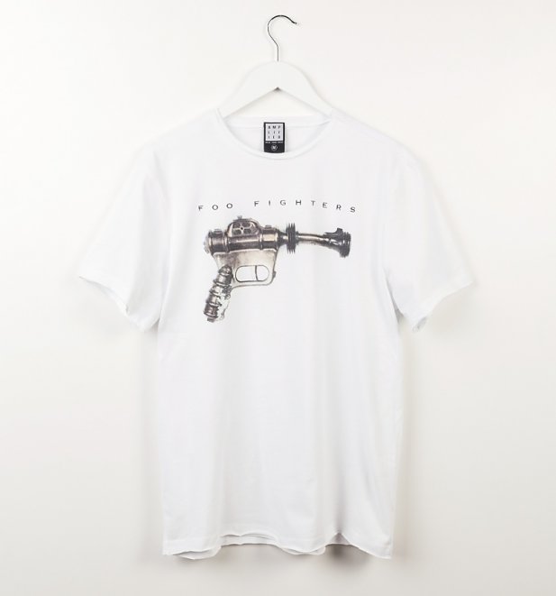 White Foo Fighters Ray Gun T-Shirt from Amplified White Foo Fighters Ray Gun T-Shirt from Amplified