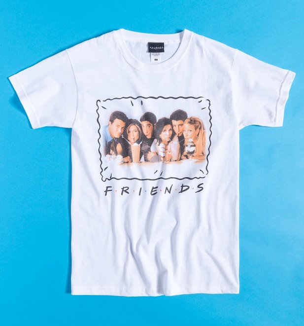 White Friends Milkshake Fitted T-Shirt White Friends Milkshake Fitted T-Shirt