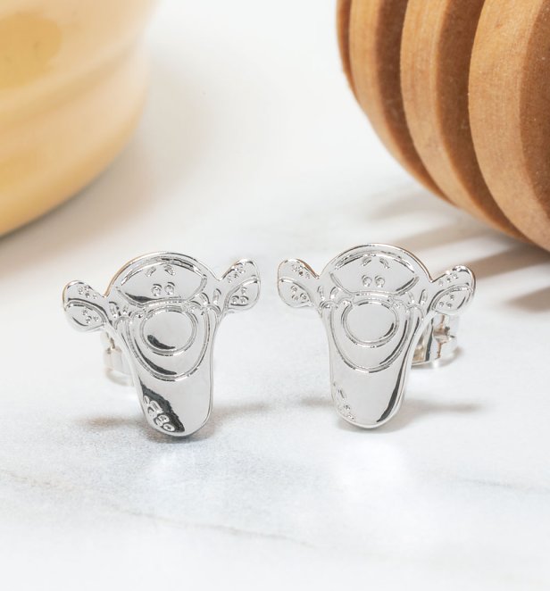 White Gold Plated Disney Winnie The Pooh Tigger Stud Earrings
