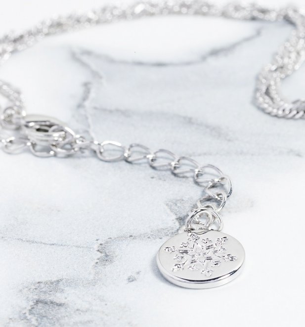 White Gold Plated Frozen 2 Nokk Magic Water Horse Necklace