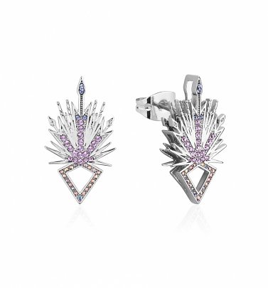 White Gold Plated Frozen 2 Swarovski Crystal Elsa Stud Earrings from Disney by Couture Kingdom White Gold Plated Frozen 2 Swarovski Crystal Elsa Stud Earrings from Disney by Couture Kingdom