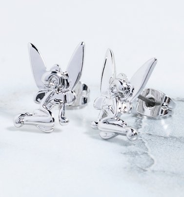 Weissgold plattierte Tinkerbell Ohrstecker von Disney Couture Weissgold plattierte Tinkerbell Ohrstecker von Disney Couture
