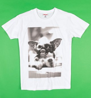 White Gremlins Gizmo Photo T-Shirt White Gremlins Gizmo Photo T-Shirt