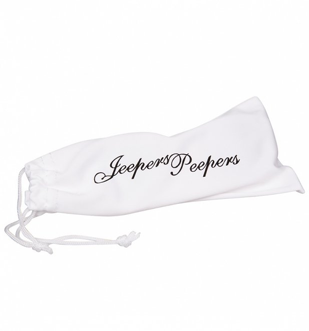Black Frame Clear Round Glasses from Jeepers Peepers Black Frame Clear Round Glasses from Jeepers Peepers