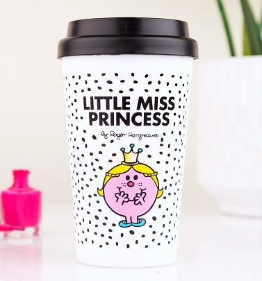 White Little Miss Princess Travel Mug White Little Miss Princess Travel Mug