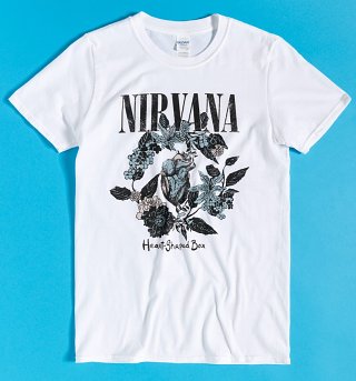 Nirvana Heart-Shaped Box White T-Shirt Nirvana Heart-Shaped Box White T-Shirt