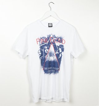 White Pink Floyd Pyramid Faces Dark Side Of The Moon T-Shirt from Amplified White Pink Floyd Pyramid Faces Dark Side Of The Moon T-Shirt from Amplified