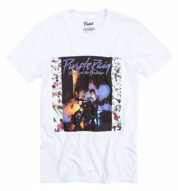 White Prince Purple Rain T-Shirt White Prince Purple Rain T-Shirt