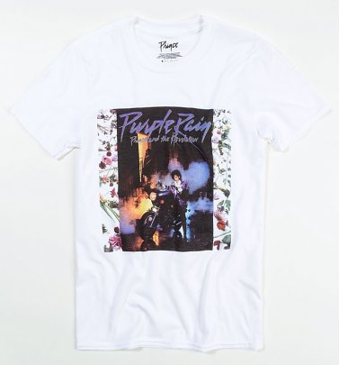 White Prince Purple Rain T-Shirt White Prince Purple Rain T-Shirt
