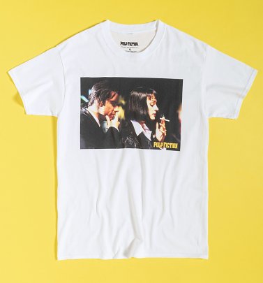 White Pulp Fiction Oversized Tyler T-Shirt