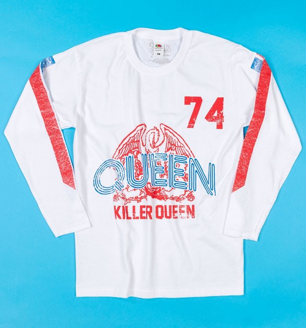 White Queen Killer Queen '74 Long Sleeve T-Shirt White Queen Killer Queen '74 Long Sleeve T-Shirt